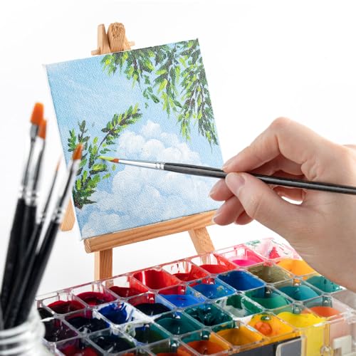 Transon 12pcs Small Detail Miniature Model Painting Brush Set Suitable for Acrylic Watercolor Gaouche Oil Painting TRANSON