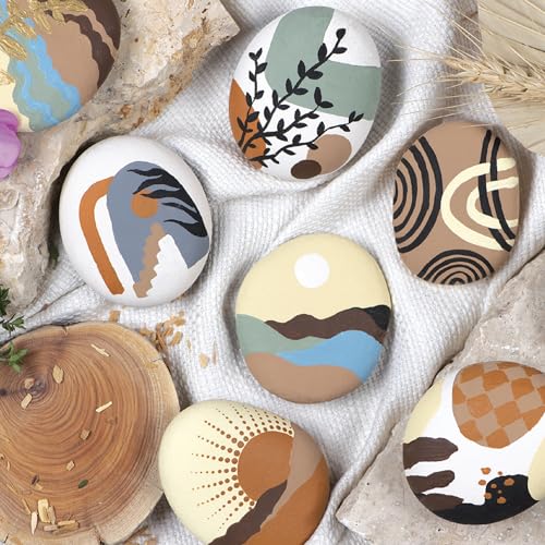 Craft Maker: Scented Rock Art Kit - DIY Rock Painting for Adults, All-in-1 Kit, Spa & Sandalwood Scented Sealers, Unique Easy-to-Follow Projects