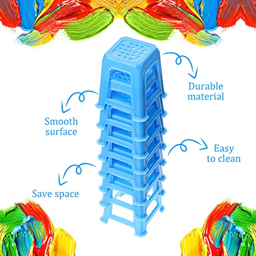 8 Pieces Canvas Stands Paint Stands for Painting Mini Canvas Feet Risers Canvas Support Stands for Fluid Acrylic Pouring Paint Supplies (Blue) Yookeer