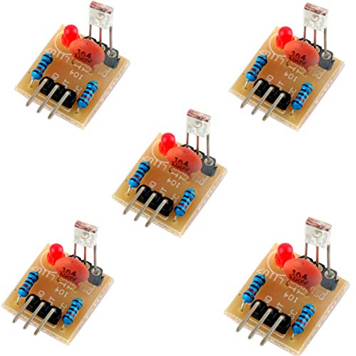 Geekstory 5V Laser Receiver Sensor Detection Module Non-Modulator Tube for Arduino Geekstory(Pack of 5) Geekstory
