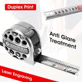 Tape Measure, 25FT Stainless Steel Measuring Tape with Double-Sided Scale Waterproof Portable Retractable Measure Ruler for Household Agricultural Ihvewuo