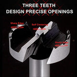 COMOWARE Forstner Bit Set - 16 Pcs Forstner Drill Bits Set for Wood, Auger Opener Round Shank Drilling Cutting Tool for Woodworking COMOWARE