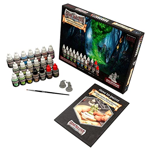 The Army Painter - Gamemaster Wilderness Adventures Paint Set -20 Warpaint 20 x 12 ml, 1 Hard Plastic Snap-Fit Cauldron & Hag Miniature, Acrylic - WoodArtSupply