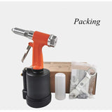 VOTOER Pneumatic Rivet Gun Hydraulic Air Riveter Tool Labor Saving Rivet Riveting Nut Nail Insert Hand Tool Set, 1/4-inch 3/16-inch 5/32-inch VOTOER