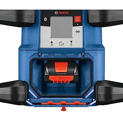 BOSCH REVOLVE4000 GRL4000-80CHVK 18V Exterior 4000ft Range Horizontal/Vertical Self-Leveling Cordless Rotary Laser Kit w/ Bluetooth Connectivity, - WoodArtSupply