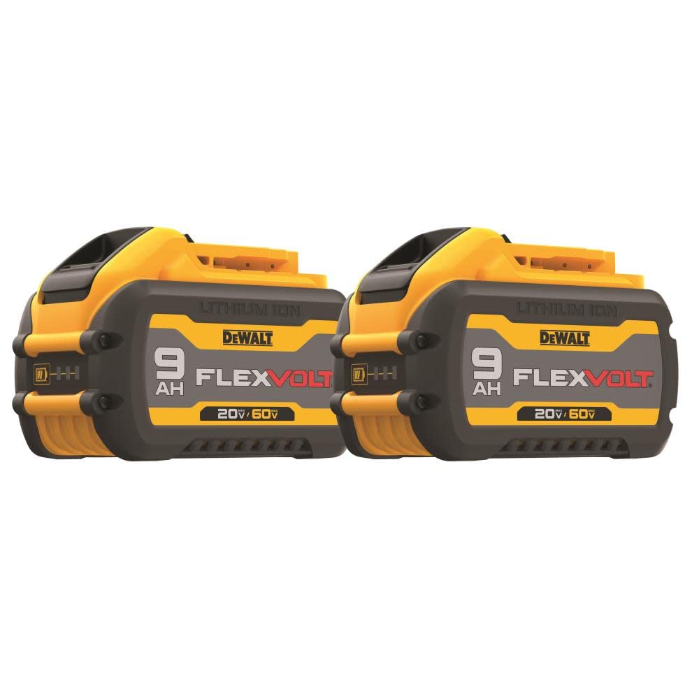 DEWALT FLEXVOLT 20V/60V MAX* Batteries, 9.0-Ah, 2-Pack (DCB609-2) - WoodArtSupply