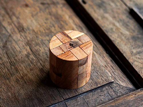 Premium 3D Wooden Brain Teaser Puzzle - Powder Keg by SiamMandalay - WoodArtSupply