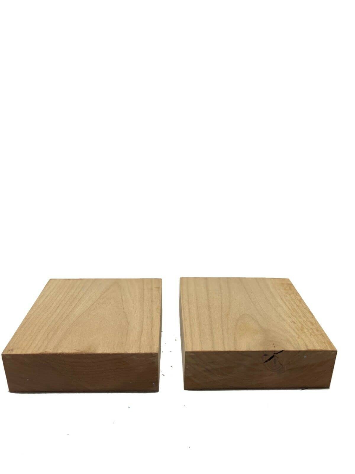 Pack of 2, Red Alder Turning Wood Blank Bowl Blanks Lathe, 6" X 6" X 2" Suitable Wood Pieces for Wood Crafts and Projects