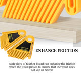 Featherboard for Table Saws, Adjustable Double Feather Board with Plastic Slide Block Gasket and Screws, Professional Multipurpose Table Saw Liccx