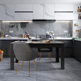 Giantex Dining Table for 6, Wood Rectangular Table, 63" L x 31.5" W x 30" H Large Farmhouse Center Table, Home Furniture Kitchen Table, Modern Dining Giantex