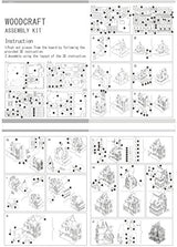 Wewinn 3D Wooden Puzzles Laser Engraving DIY Safe Assembly Constructor Kit Toy for Teens and Adults (F3 Villa) Wewinn