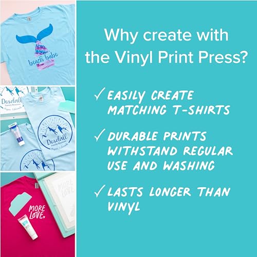 We R Memory Keepers Vinyl Print Press All-in-One Kit, Screen Printing Kits Vinyl Create Print Art Crafts Sewing Scrapbooking Journaling Printmaking - WoodArtSupply