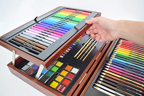 Art 101 Deluxe Classic Drawing Kit, Brown, 170 Pieces (54170) Art 101 USA