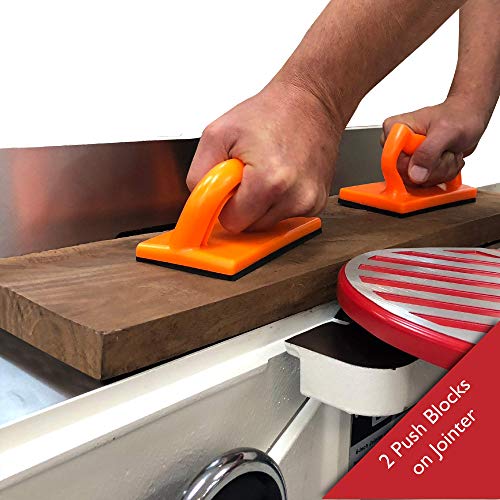 4 Piece Woodworking Safety Kit with Feather Board Magnetic Handle Push Stick Straight Handle Push Block and Angled Handle Push Block Ideal for Table Fulton