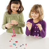Melissa & Doug Created by Me! Heart Beads Wooden Bead Kit, 120+ Beads and 5 Cords for Jewelry-Making Melissa & Doug