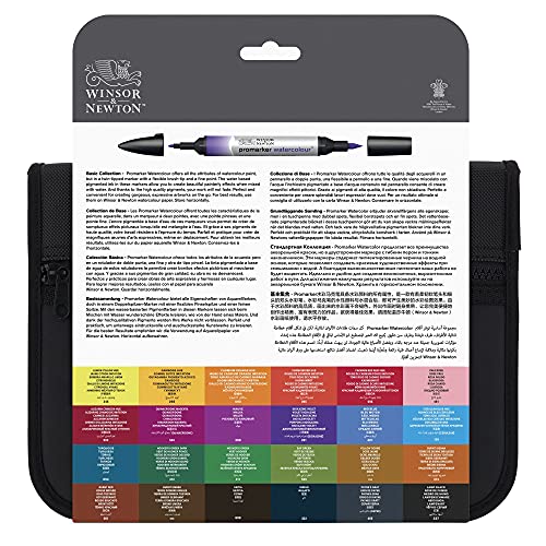 Winsor & Newton ProMarker Brush Set, 24 Count, Basic Collection Winsor & Newton