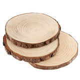 JOIKIT 5 PCS 8-9 Inch Unfinished Woods Slices, Natural Round Rustic Wood Slices for Centerpieces, Wooden Circles for DIY Craft, Christmas, Rustic JOIKIT