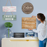 Custom Wood Sign for Home Decor, Hanging Wooden Name Sign Personalized Rustic Plaque Board for Wedding, Customized Signs Plank Decoration Gifts for WBgjsnklbnl