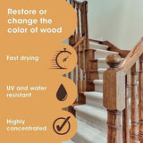 Furniture Clinic Wood Stain | Multiple Finishes | Fast Drying | Indoor and Outdoor Furniture and More | Water Based, Low Odor, Non-Toxic | Furniture Clinic