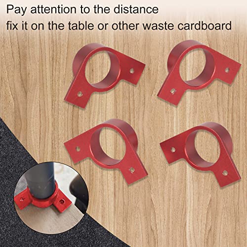 4 Pcs Upgrade Aluminum Alloy Laser Feet Guide, Compatible with xToo-l D1 Laser Cutte & Engraver Machine Keeps Stable Mounting Feet Accessories AMTHKNO
