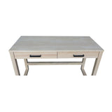 IC International Concepts International Concepts Carson Solid Wood Desk with Two Drawers, Unfinished IC International Concepts