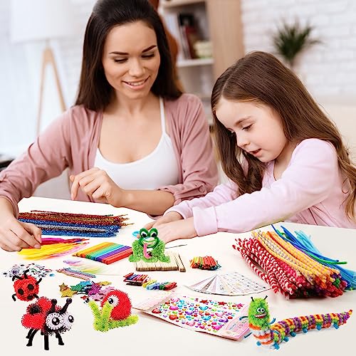 Sundaymot Arts and Crafts Supplies for Kids, 2000+Pcs Craft Kits for Kids, DIY School Craft Project, Bulk Craft Set, Includes Art Supplies and Oxford Sundaymot