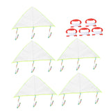 VILLCASE 5pcs DIY Blank Kite Flying Kite DIY Graffiti Kite Craft Kite Kids DIY Kites Kite Making Kit Kites Making Painting Triangle Kite Kits VILLCASE