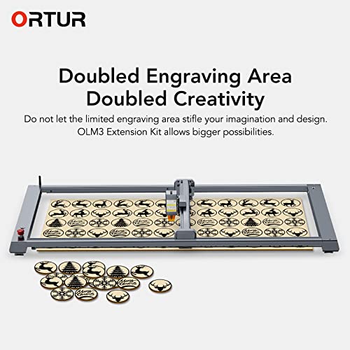 Ortur Laser Engraver Area Expansion Kit, Extension Kit for Laser Master 3 Series Laser Cutter, Engraving Area is Expanded to 400 * 850mm(15.74 x Ortur