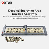 Ortur Laser Engraver Area Expansion Kit, Extension Kit for Laser Master 3 Series Laser Cutter, Engraving Area is Expanded to 400 * 850mm(15.74 x Ortur