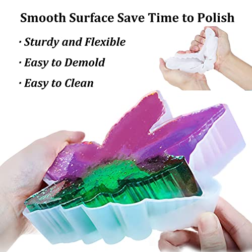 Ashtray Mold for Resin, Large Leaf Silicone Mold for Epoxy Resin, Maple Leaf Rolling Tray for Jewelry Storage Box, DIY Craft Gift, Home Decoration Vastsoon