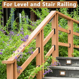 Steel DN Mate 20 PCS Deck Railing Bracket Connectors for 2x4 (Actual 1.5”x3.5”) Wood Post to Handrail Connection, Sturdy Nylon Stair Fence Railing Steel DN Mate