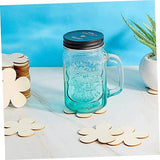 MAGICLULU 20pcs Coasters Crafts Wood Slices Unfinished Wood Chip Wood Blanks Blank Wood Chip Wood Craft Supplies Wood Chip for DIY Wood Flower Slices MAGICLULU