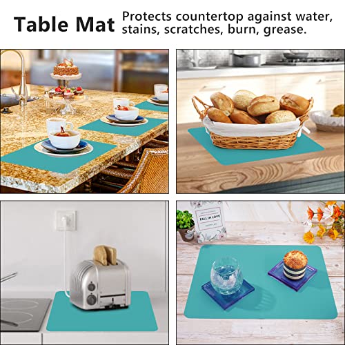 Gartful 3PCS Silicone Sheet for Crafts, Epoxy Resin Casting Molds Mat, Multi-Purpose Counter Protector, Table Saver Pad, Placemat, Art Mat, Nonskid Gartful