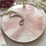 RESINWORLD 14" Round x 2" Deep XL Large Tray Mold, Shiny Silicone Tray Board Table Clock Mold for Epoxy Resin Casting, Floral Preservation Bouquet ResinWorld