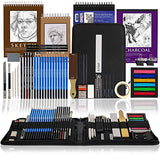 U.S. Art Supply 54-Piece Drawing & Sketching Art Set with 4 Sketch Pads (242 Paper Sheets) -Ultimate Artist Kit, Graphite and Charcoal Pencils & U.S. Art Supply