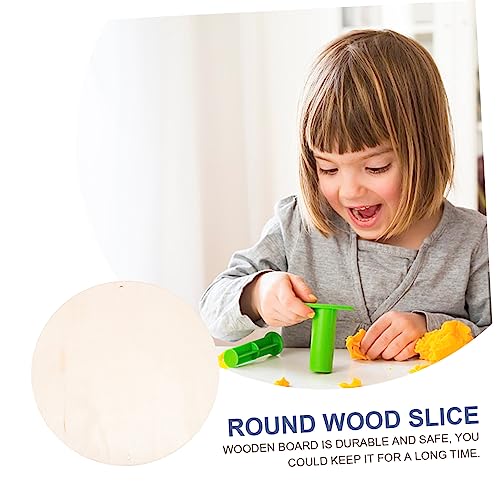 VOSAREA 1pc DIY Planks Unfinished Wood Sign Wood Slabs Ornament Crafts Christmas Wood Slice Unfinished Wood Shield Plaque Unfinished Wood Slices VOSAREA