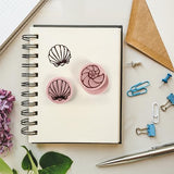 Tosnail 30 Pack 2" Round Rubber Stamp Carving Blocks, Soft Rubber for Craft Project, Great for Beginners and Professional - Pink Tosnail