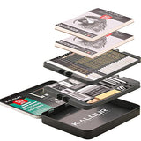 KALOUR 52-Pack Sketch Drawing Pencils Kit with Two Sketchbook,Tin Box,Include Graphite,Charcoal and Artists Tools,Pro Art Drawing Supplies for Adults KALOUR