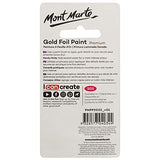 MONT MARTE Premium Gold Foil Paint 0.67oz (20ml), Suitable for Pour Painting, High Pigment Level, Shimmering Color MONT MARTE