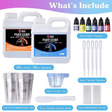 LET'S RESIN Fast Cure Epoxy Resin,Demold in 4 Hours,72OZ Upgrade Quick Drying & Cystal Clear Resin,Bubble Free Epoxy Resin for Craft,Art, Resin LET'S RESIN