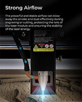 Creality Official Air Assist for CR-Laser Falcon 10W, 22 L/min Adjustable Air Assist Pump, for Laser Cutter and Engraver, Blow Away Smoke and Dust, Creality