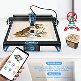 Comgrow Z1 Laser Engraver 10W Output Power, 24V Desktop 48W Laser Cutter and Engraving Machine with Eye Protection Compressed Laser Spot 0.08mm, Comgrow