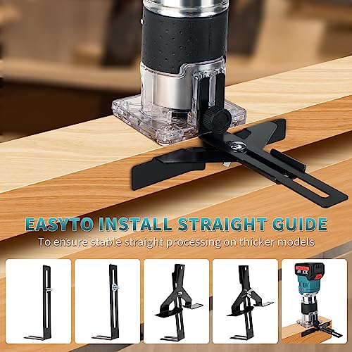 Cordless Compact Router,With Battery 21v Handheld Router,1/4" Router Set 6.35mm Trim Diameter Cordless Palm Router, 6 Level Speed Adjustablesuitable - WoodArtSupply