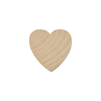 1-1/2" Wood Hearts, Natural Unfinished Wood Heart Cutout Shape, (1.5 Inch), Wooden Heart (1-1/2 Inch Tall x 1/8 Inch Thick) - Bag of 100