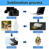 AiDiYGECO sublimation keychain blanks MDF Double Sided Heat Transfer Football sublimation keychains blanks bulk 40 pack (ball) AiDiYGECO