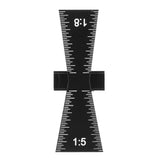 Acogedor Dovetail Marker, Aluminum Alloy Dovetail Marking Jig, Woodworking Dovetail Ruler Marker, Dovetail Jig Guide for Cork, Hardwood (1:5 1:8) Acogedor
