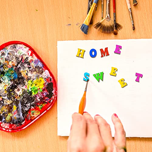 SUPVOX 100 Pcs Nativity Crafts Wood Letters Signs for Crafts Nativity Decor Unfinished Wood Letters for Painting Wood Letters Decoration Kid Craft SUPVOX