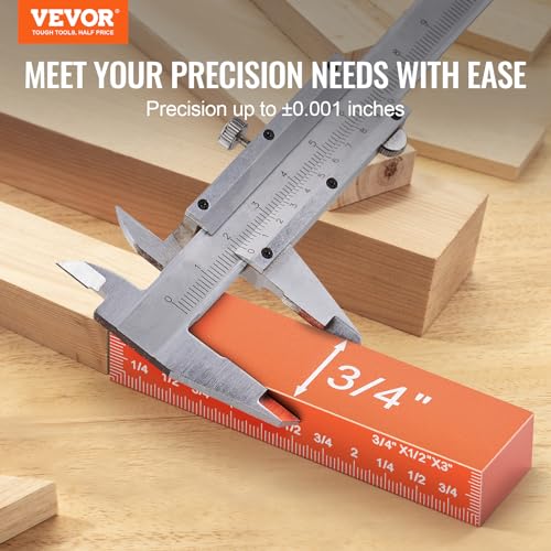 VEVOR Setup Blocks Woodworking Tools, 16-Piece, Precision Height Gauge Block Set, with Clearly Laser Engraved Size Markings and Storage Case, VEVOR