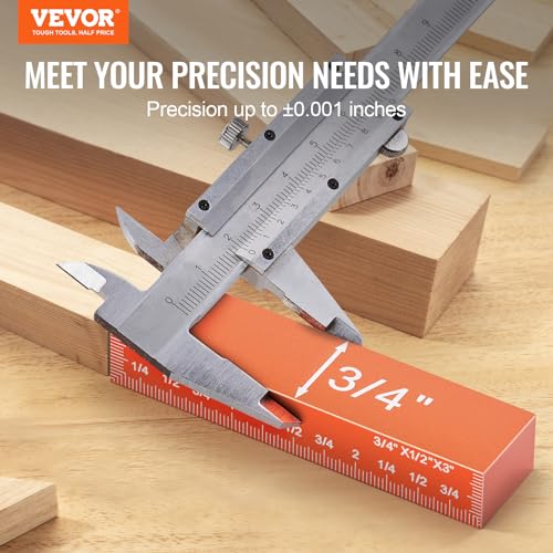 VEVOR Setup Blocks Woodworking Tools, 16-Piece, Precision Height Gauge Block Set, with Clearly Laser Engraved Size Markings and Storage Case, - WoodArtSupply