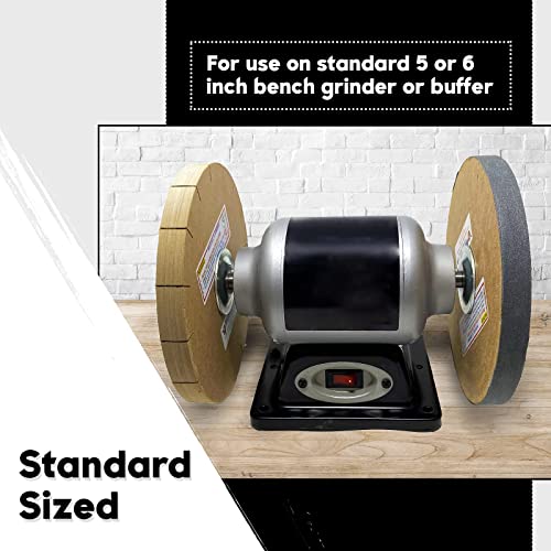 Razor Sharp Edgemaking System 8 Inch Deluxe Blade Sharpening Kit | For 6 Inch Bench Grinder | Made in the USA Razor Sharp Edgemaking System